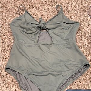 Sage Green One-Piece Swimsuit